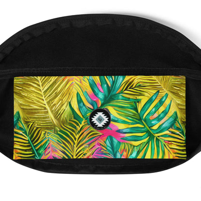 Hawaiian Tropical Leaves Fanny Pack - The Global Wanderer