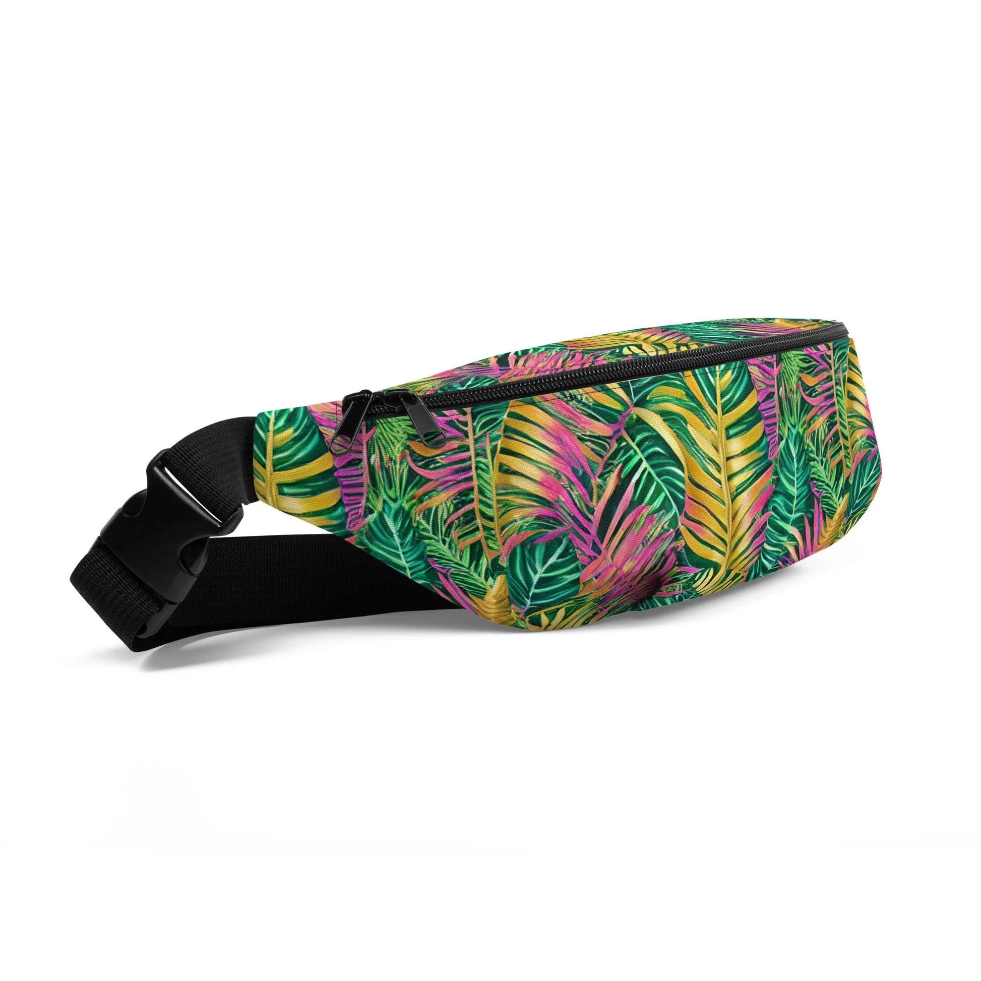 Hawaiian Tropical Leaves Fanny Pack - The Global Wanderer