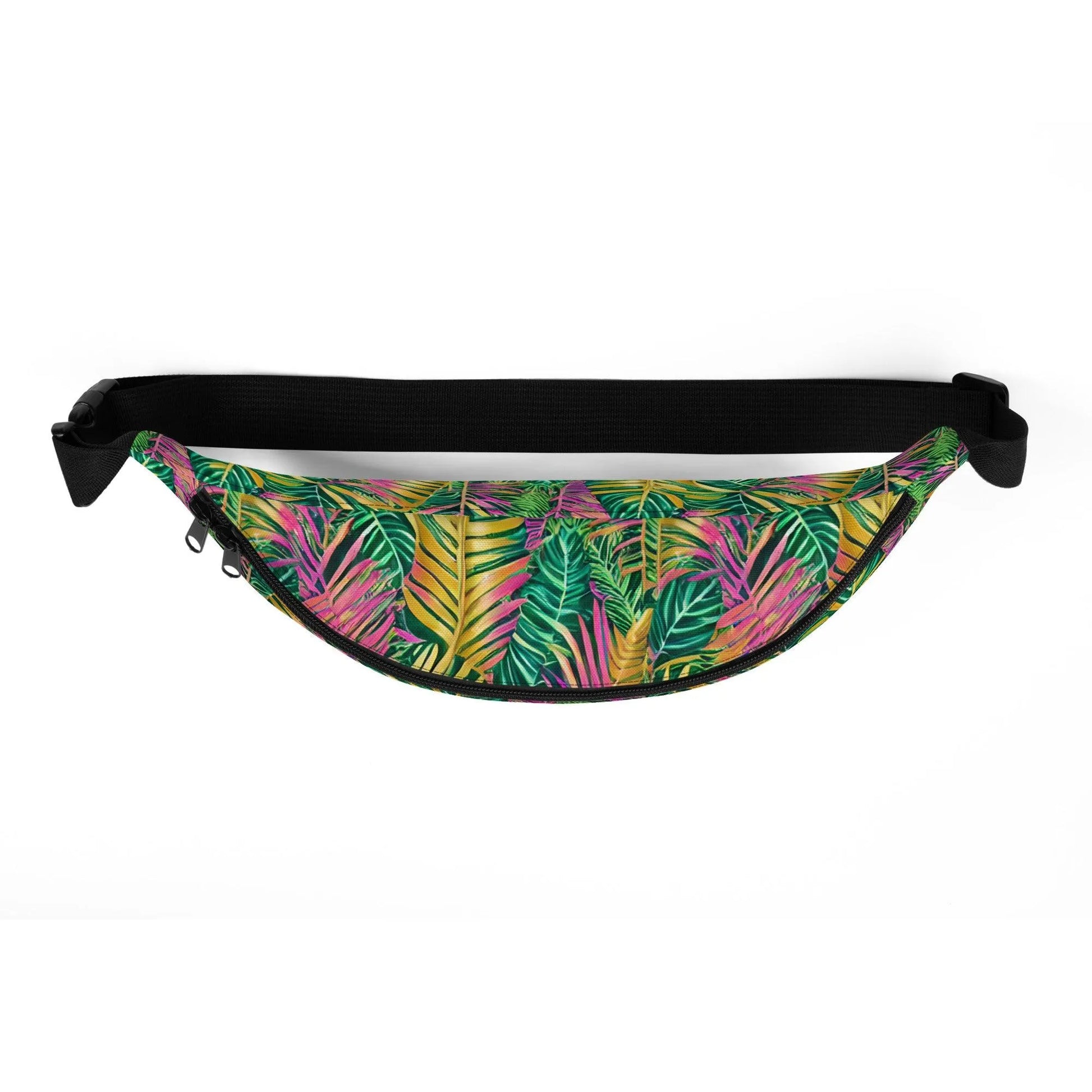 Hawaiian Tropical Leaves Fanny Pack - The Global Wanderer