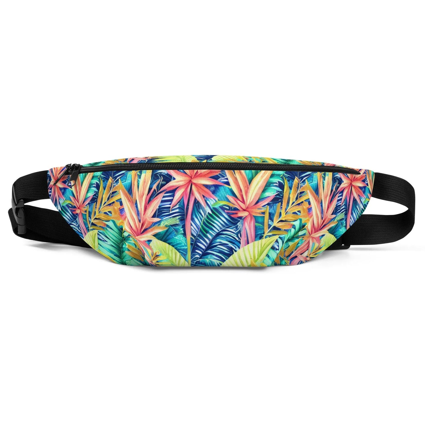 Hawaiian Tropical Leaves Fanny Pack - The Global Wanderer