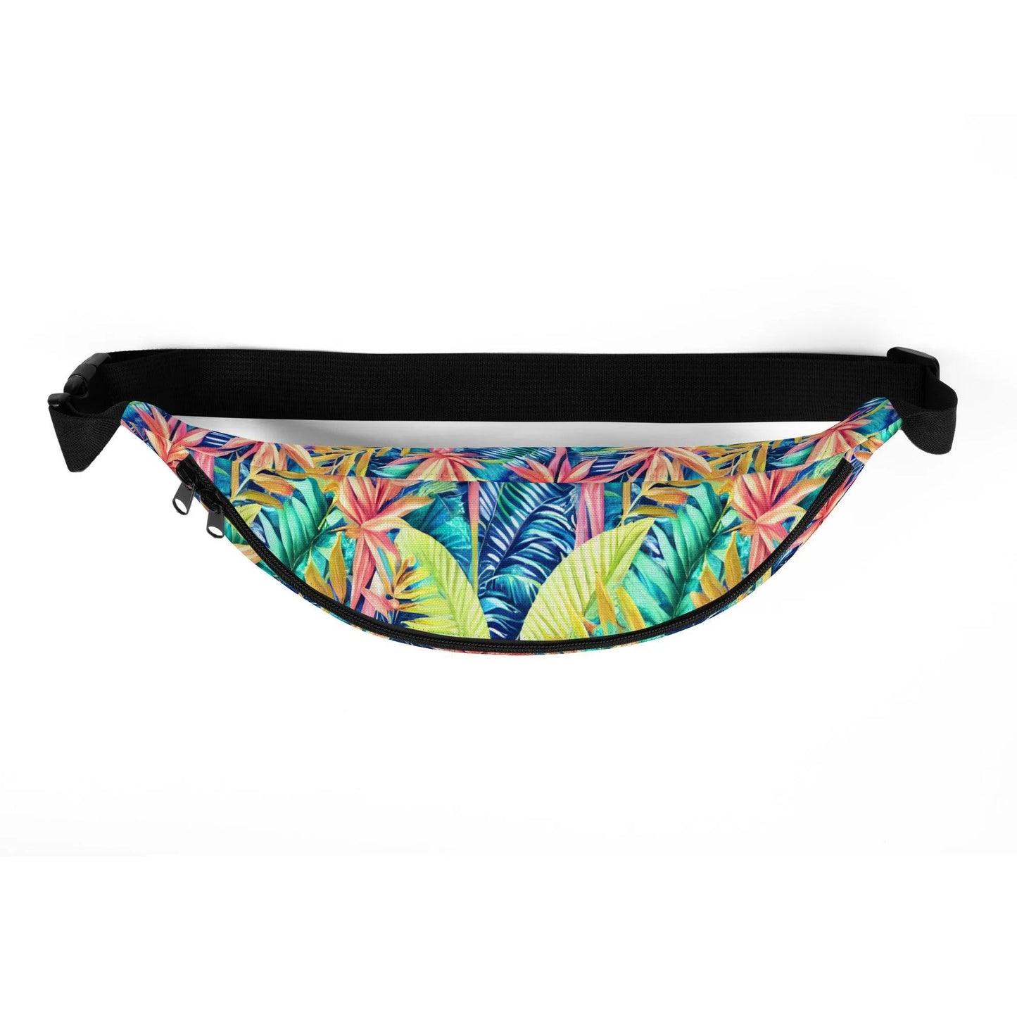 Hawaiian Tropical Leaves Fanny Pack - The Global Wanderer