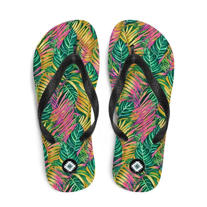 Hawaiian Tropical Leaves Flip Flops - The Global Wanderer