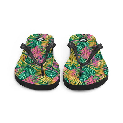 Hawaiian Tropical Leaves Flip Flops - The Global Wanderer