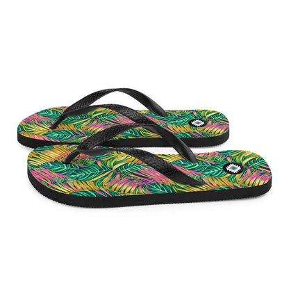 Hawaiian Tropical Leaves Flip Flops - The Global Wanderer