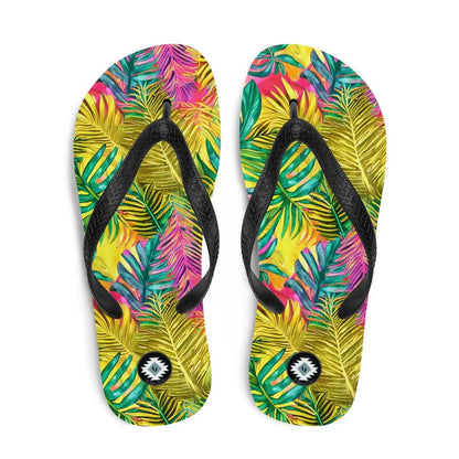 Hawaiian Tropical Leaves Flip Flops - The Global Wanderer