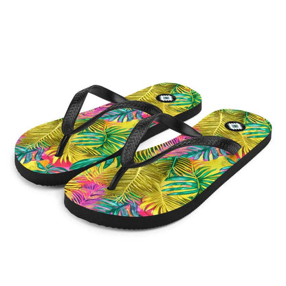 Hawaiian Tropical Leaves Flip Flops - The Global Wanderer