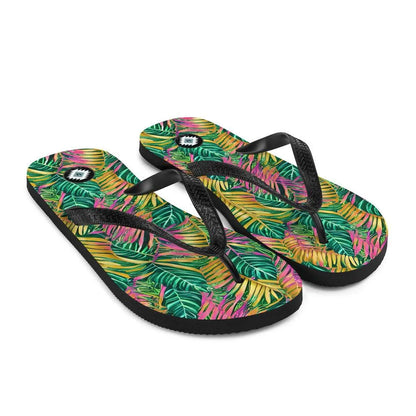 Hawaiian Tropical Leaves Flip Flops - The Global Wanderer