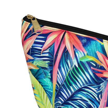 Hawaiian Tropical Leaves Pouch - The Global Wanderer