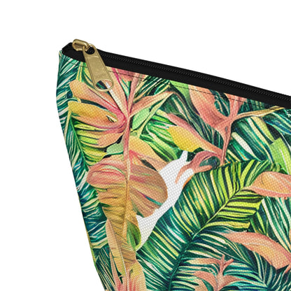 Hawaiian Tropical Leaves Pouch - The Global Wanderer