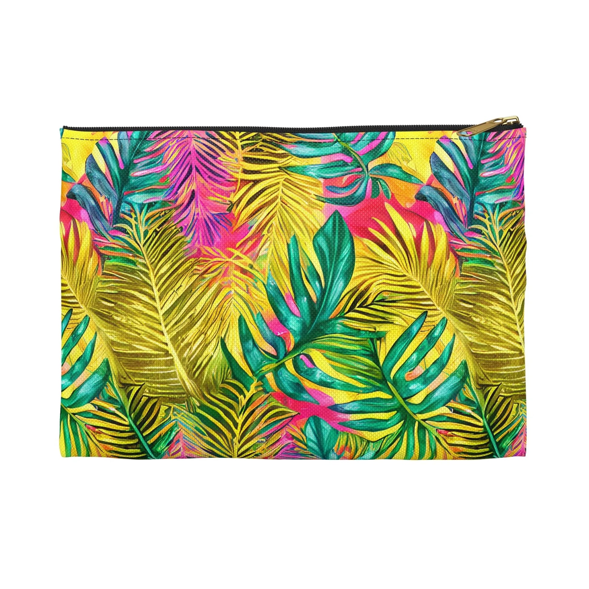 Hawaiian Tropical Leaves Pouch - The Global Wanderer