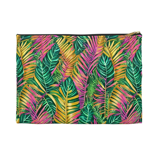 Hawaiian Tropical Leaves Pouch - The Global Wanderer