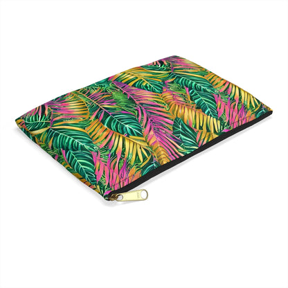 Hawaiian Tropical Leaves Pouch - The Global Wanderer