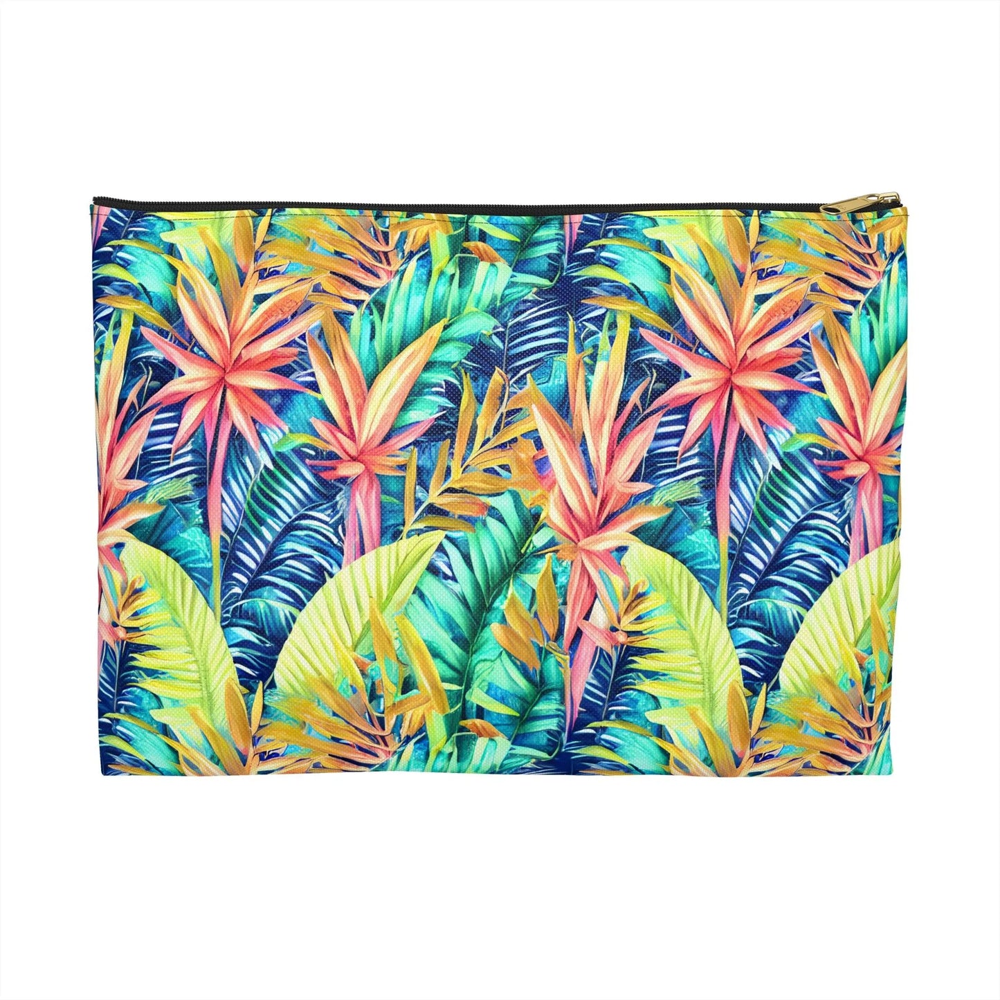 Hawaiian Tropical Leaves Pouch - The Global Wanderer