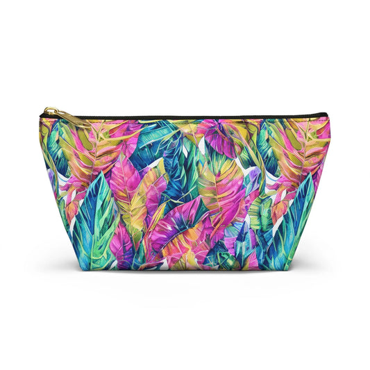 Hawaiian Tropical Leaves Pouch - The Global Wanderer