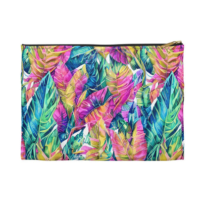 Hawaiian Tropical Leaves Pouch - The Global Wanderer