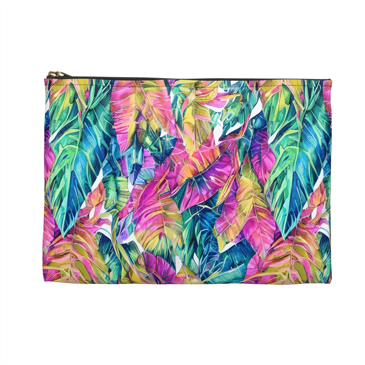 Hawaiian Tropical Leaves Pouch - The Global Wanderer