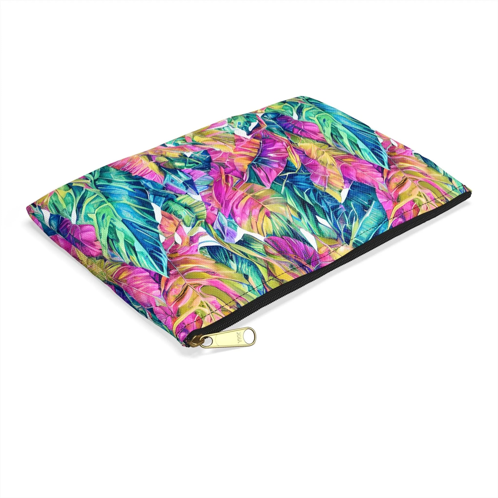 Hawaiian Tropical Leaves Pouch - The Global Wanderer