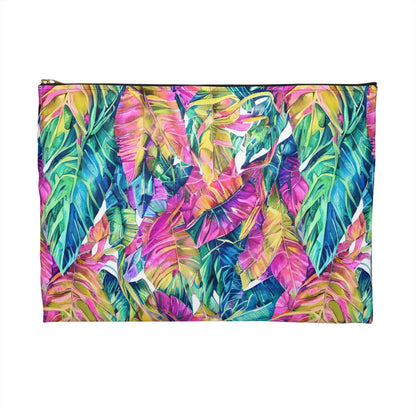 Hawaiian Tropical Leaves Pouch - The Global Wanderer