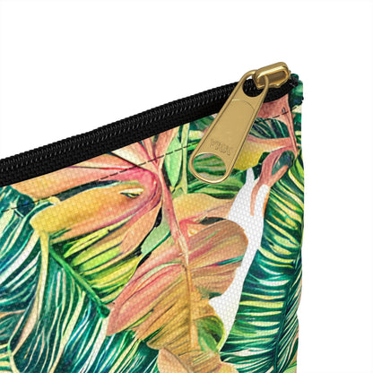 Hawaiian Tropical Leaves Pouch - The Global Wanderer