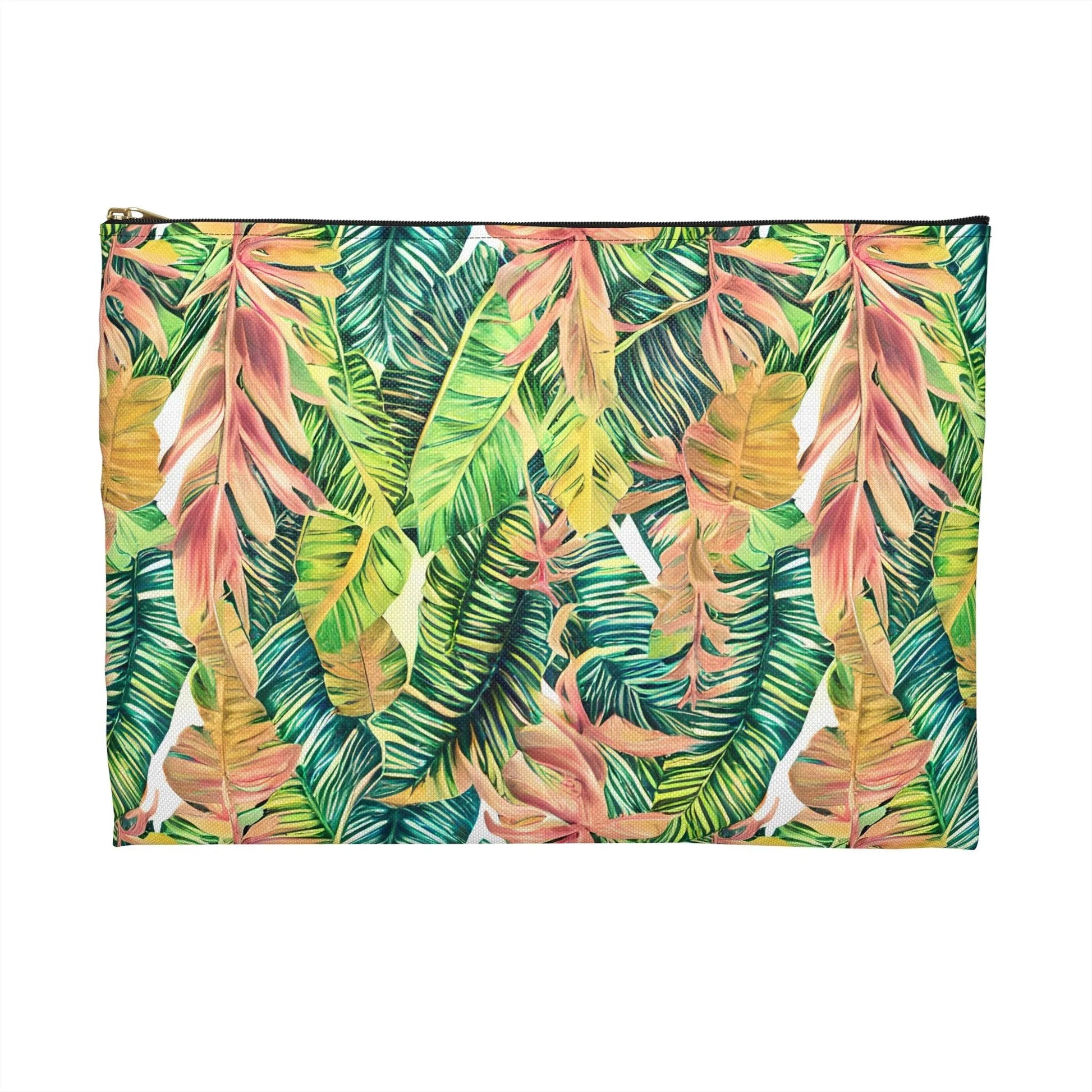 Hawaiian Tropical Leaves Pouch - The Global Wanderer