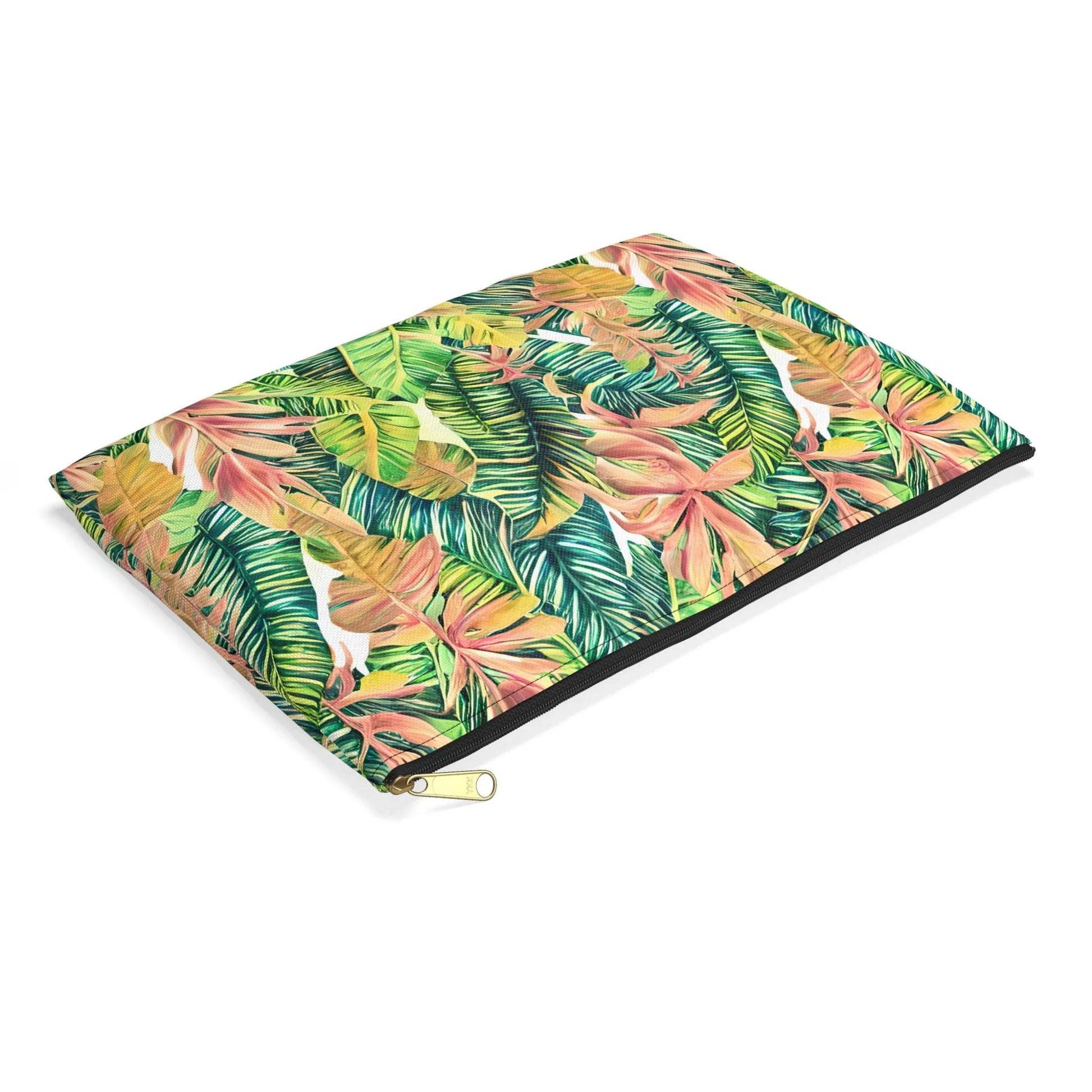 Hawaiian Tropical Leaves Pouch - The Global Wanderer