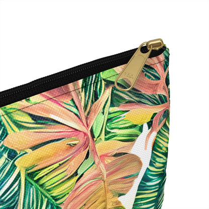 Hawaiian Tropical Leaves Pouch - The Global Wanderer