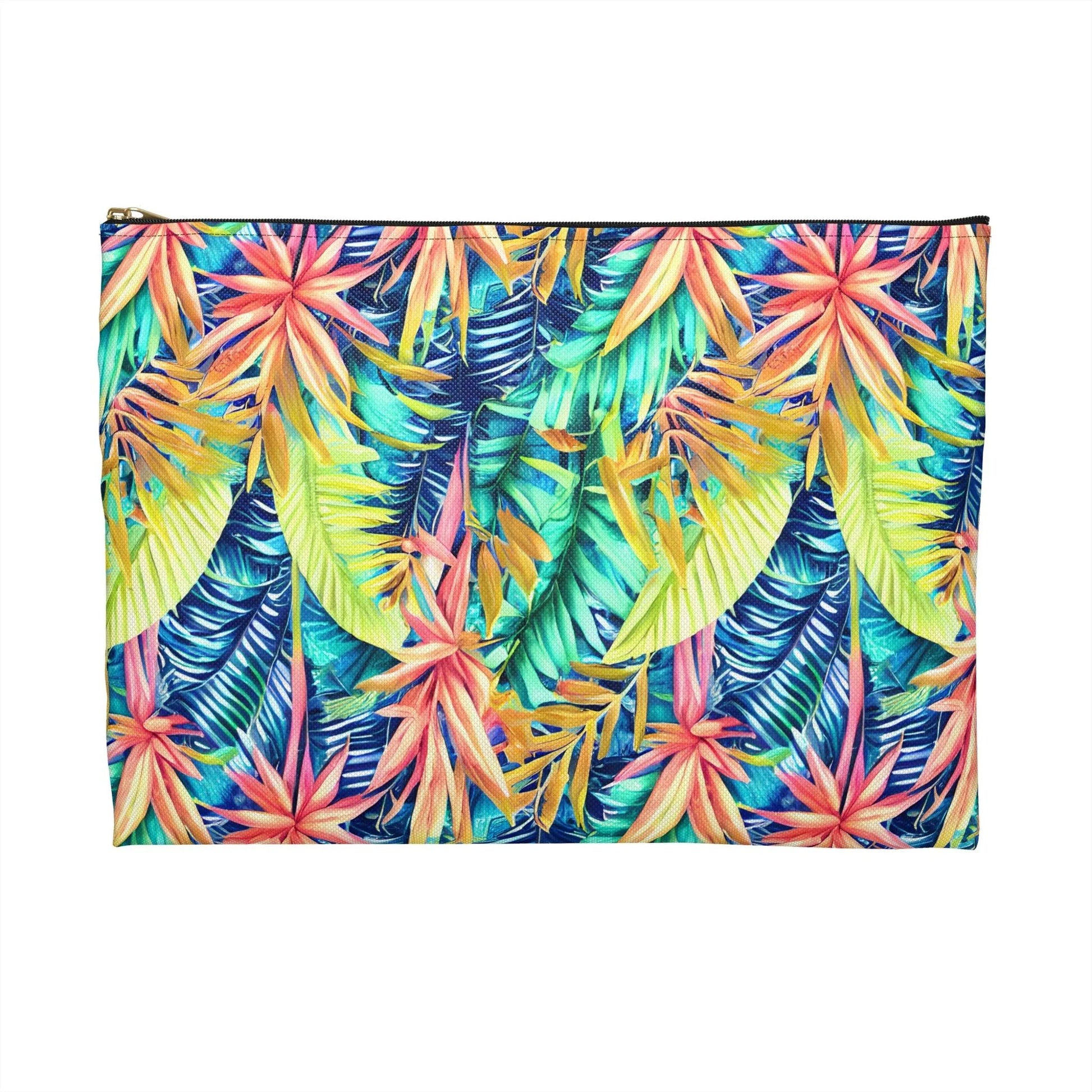 Hawaiian Tropical Leaves Pouch - The Global Wanderer