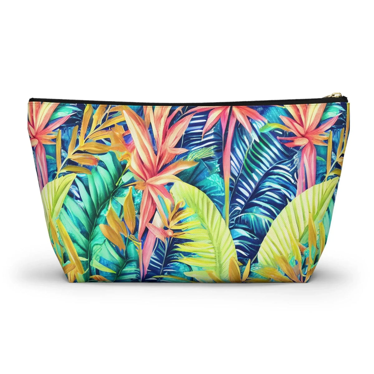 Hawaiian Tropical Leaves Pouch | Globally Inspired Cosmetic Pouch – The ...