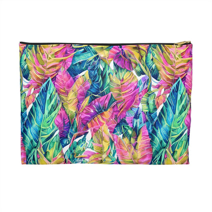 Hawaiian Tropical Leaves Pouch - The Global Wanderer