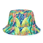 Hawaiian Tropical Leaves Reversible Bucket Hat - The Global Wanderer