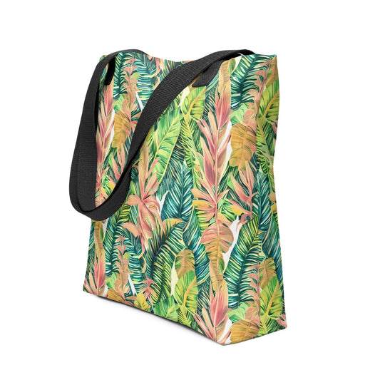 Hawaiian Tropical Leaves Tote Bag - The Global Wanderer