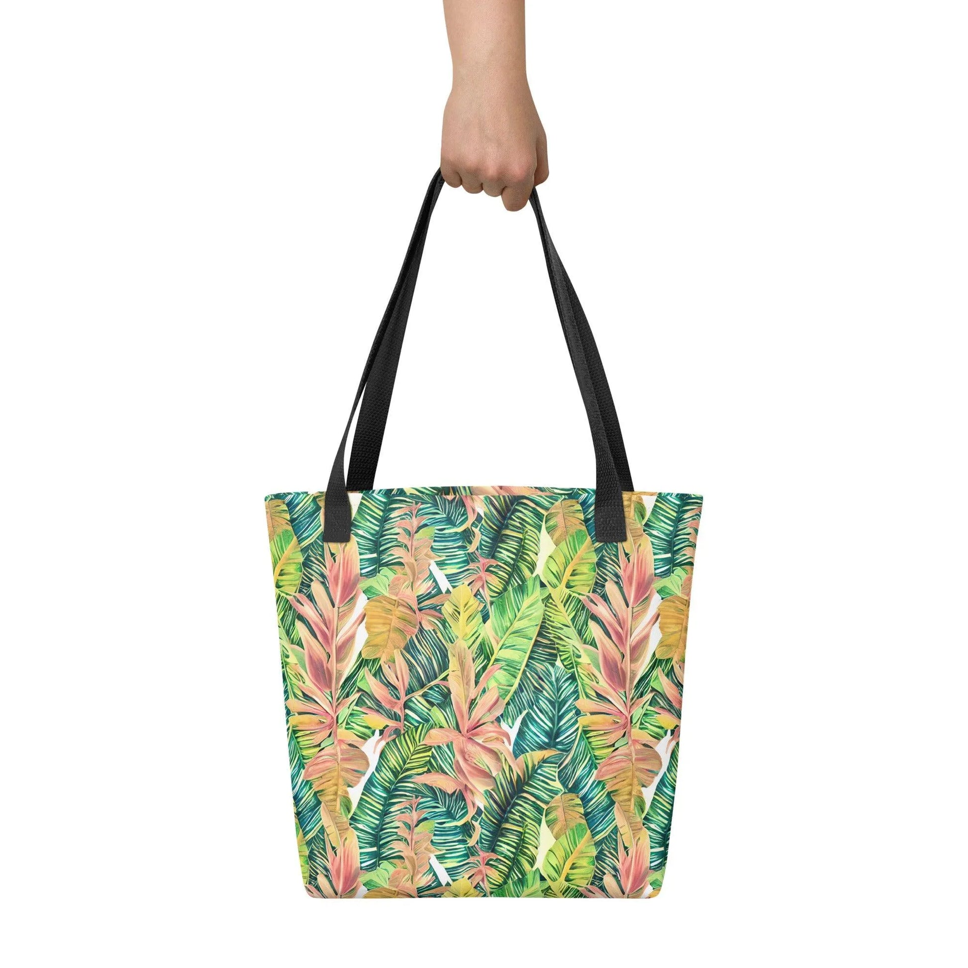 Hawaiian Tropical Leaves Tote Bag - The Global Wanderer