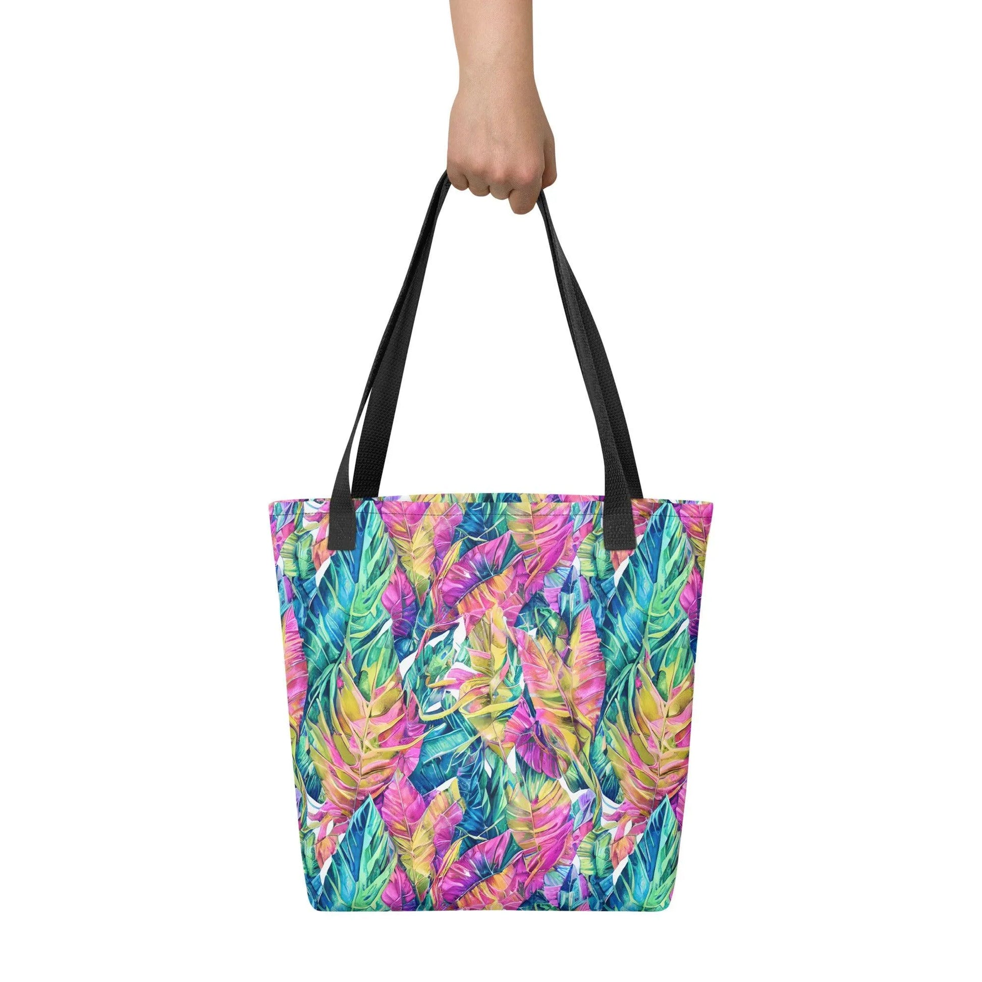 Hawaiian Tropical Leaves Tote Bag - The Global Wanderer