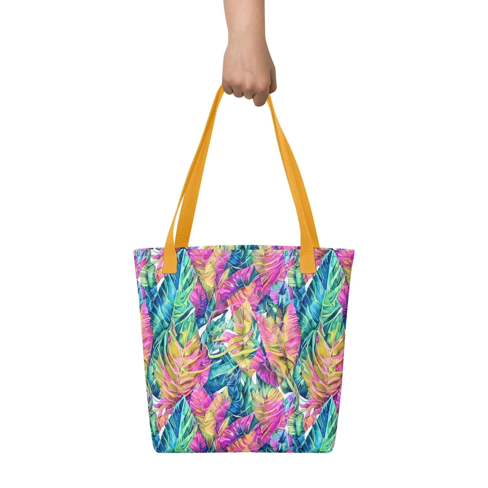 Hawaiian Tropical Leaves Tote Bag - The Global Wanderer