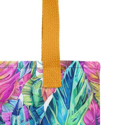 Hawaiian Tropical Leaves Tote Bag - The Global Wanderer