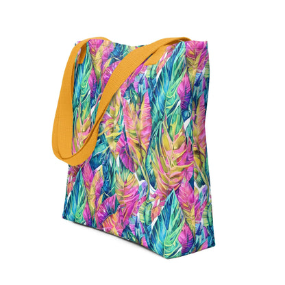 Hawaiian Tropical Leaves Tote Bag - The Global Wanderer