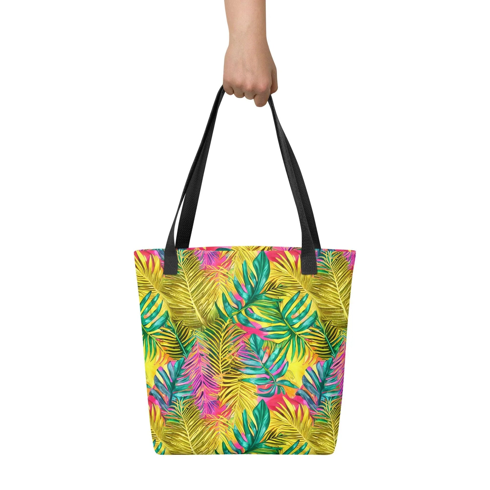 Hawaiian Tropical Leaves Tote Bag - The Global Wanderer