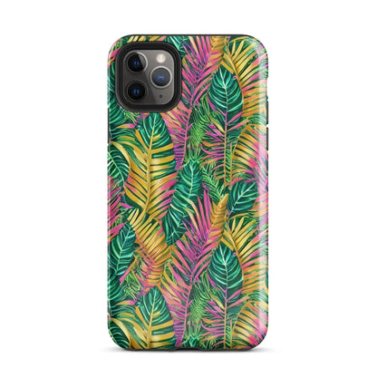 Hawaiian Tropical Leaves Tough MagSafe iPhone® Case - The Global Wanderer