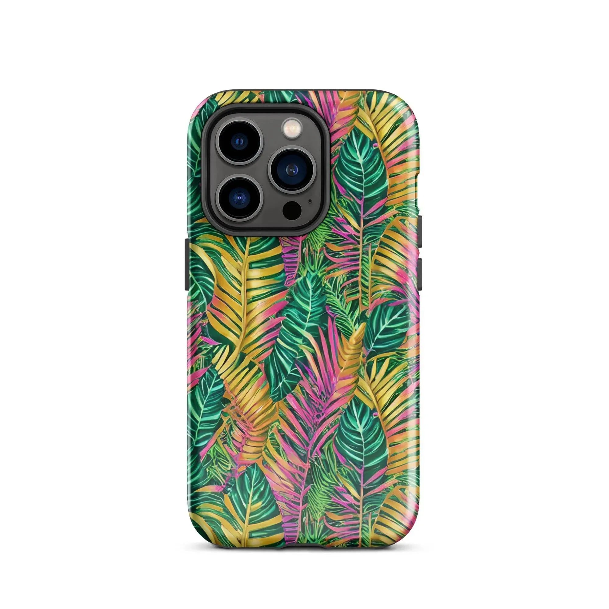 Hawaiian Tropical Leaves Tough MagSafe iPhone® Case - The Global Wanderer