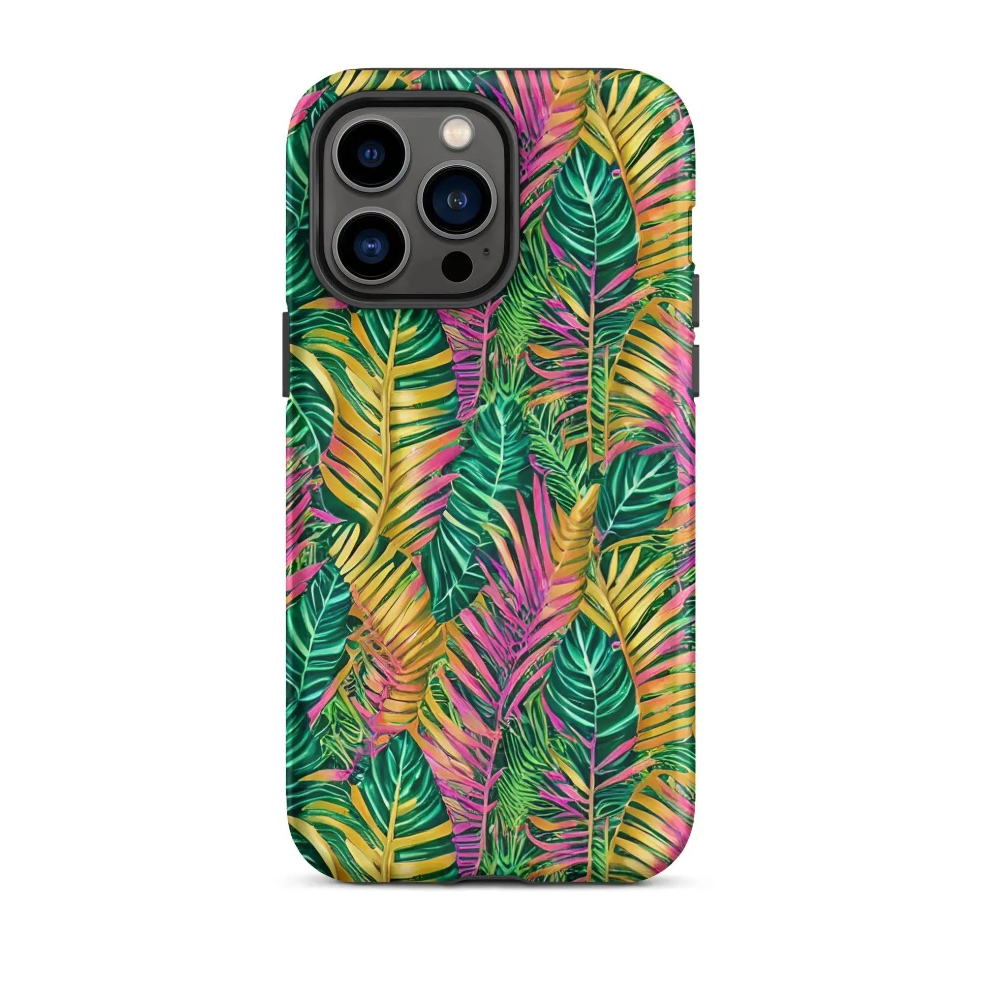 Hawaiian Tropical Leaves Tough MagSafe iPhone® Case - The Global Wanderer