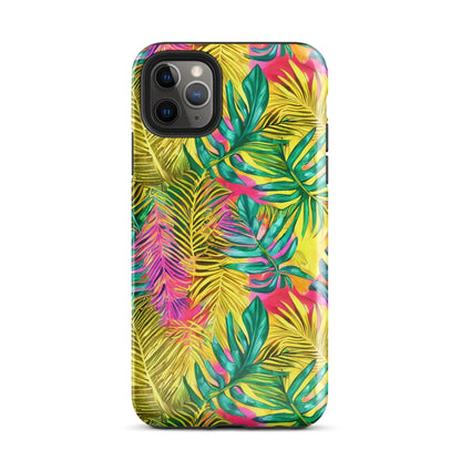 Hawaiian Tropical Leaves Tough MagSafe iPhone® Case - The Global Wanderer