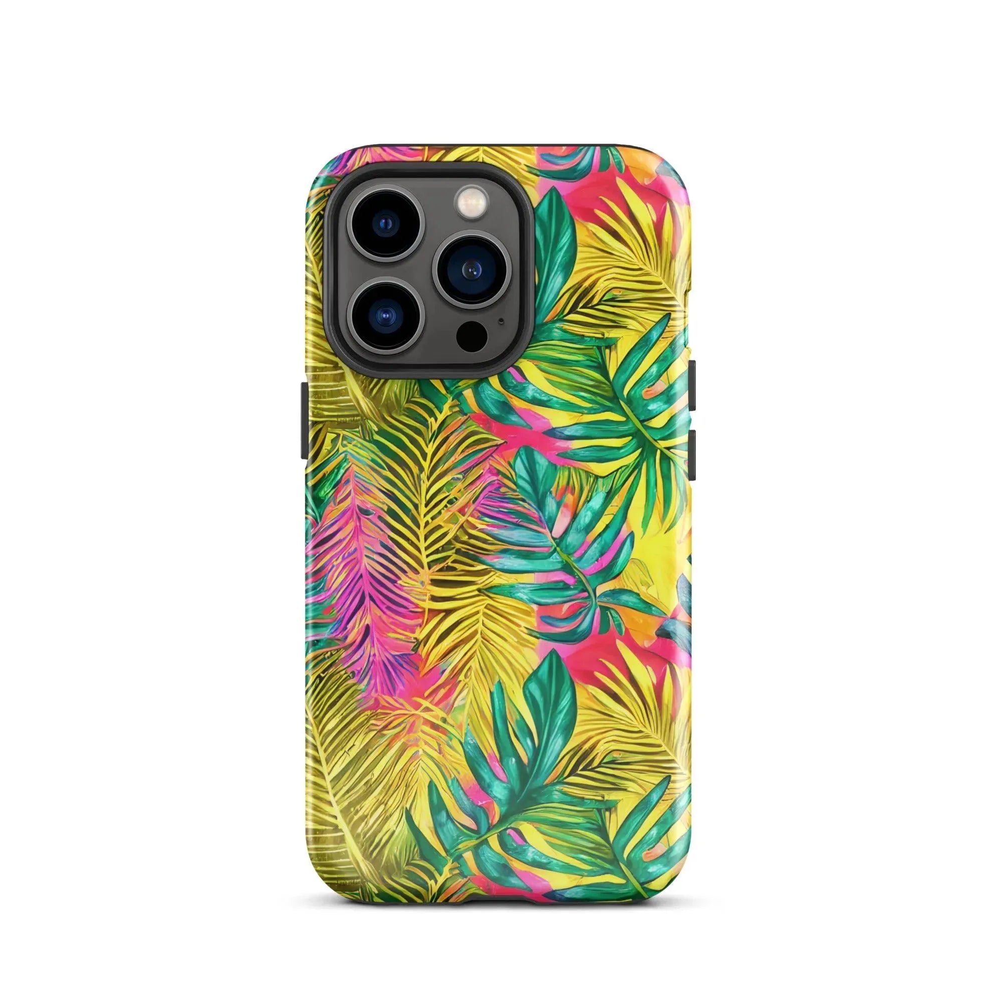 Hawaiian Tropical Leaves Tough MagSafe iPhone® Case - The Global Wanderer