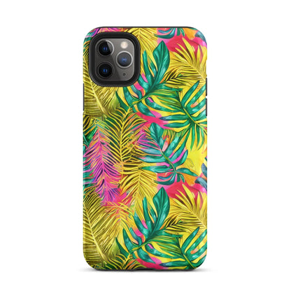 Hawaiian Tropical Leaves Tough MagSafe iPhone® Case - The Global Wanderer