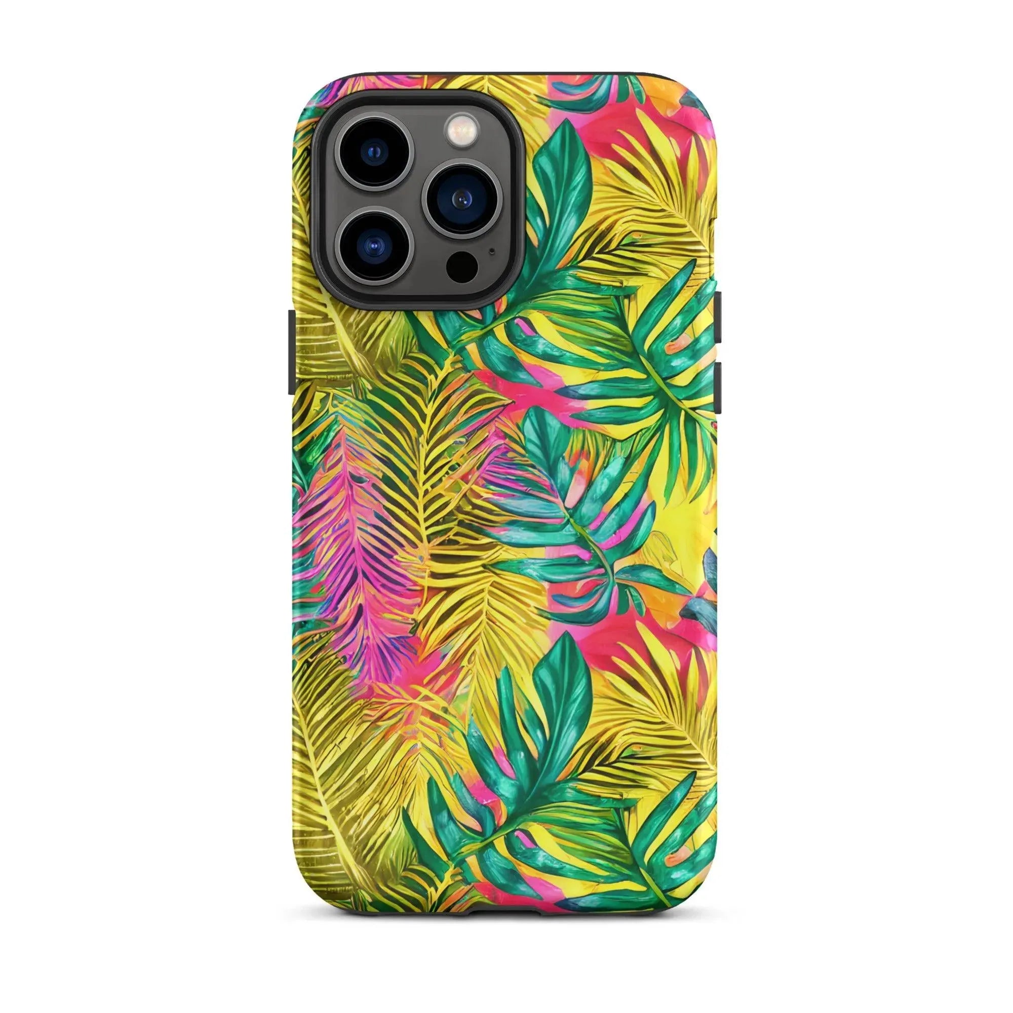 Hawaiian Tropical Leaves Tough MagSafe iPhone® Case - The Global Wanderer