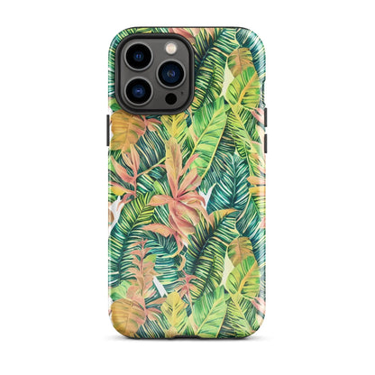 Hawaiian Tropical Leaves Tough MagSafe iPhone® Case - The Global Wanderer