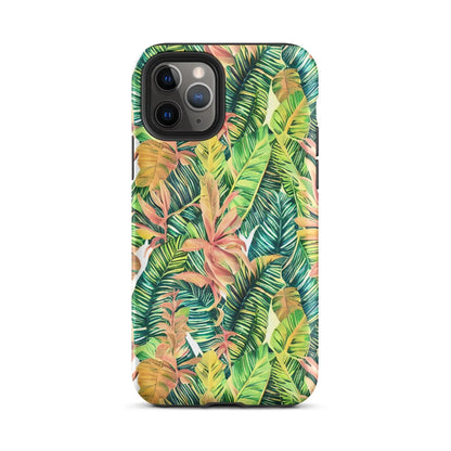 Hawaiian Tropical Leaves Tough MagSafe iPhone® Case - The Global Wanderer