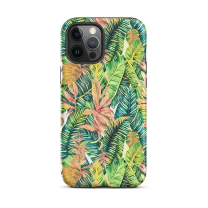 Hawaiian Tropical Leaves Tough MagSafe iPhone® Case - The Global Wanderer