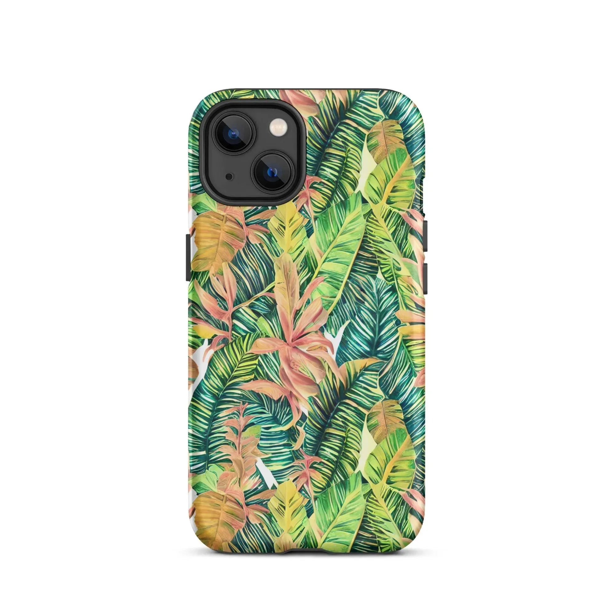 Hawaiian Tropical Leaves Tough MagSafe iPhone® Case - The Global Wanderer