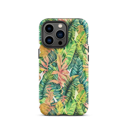 Hawaiian Tropical Leaves Tough MagSafe iPhone® Case - The Global Wanderer