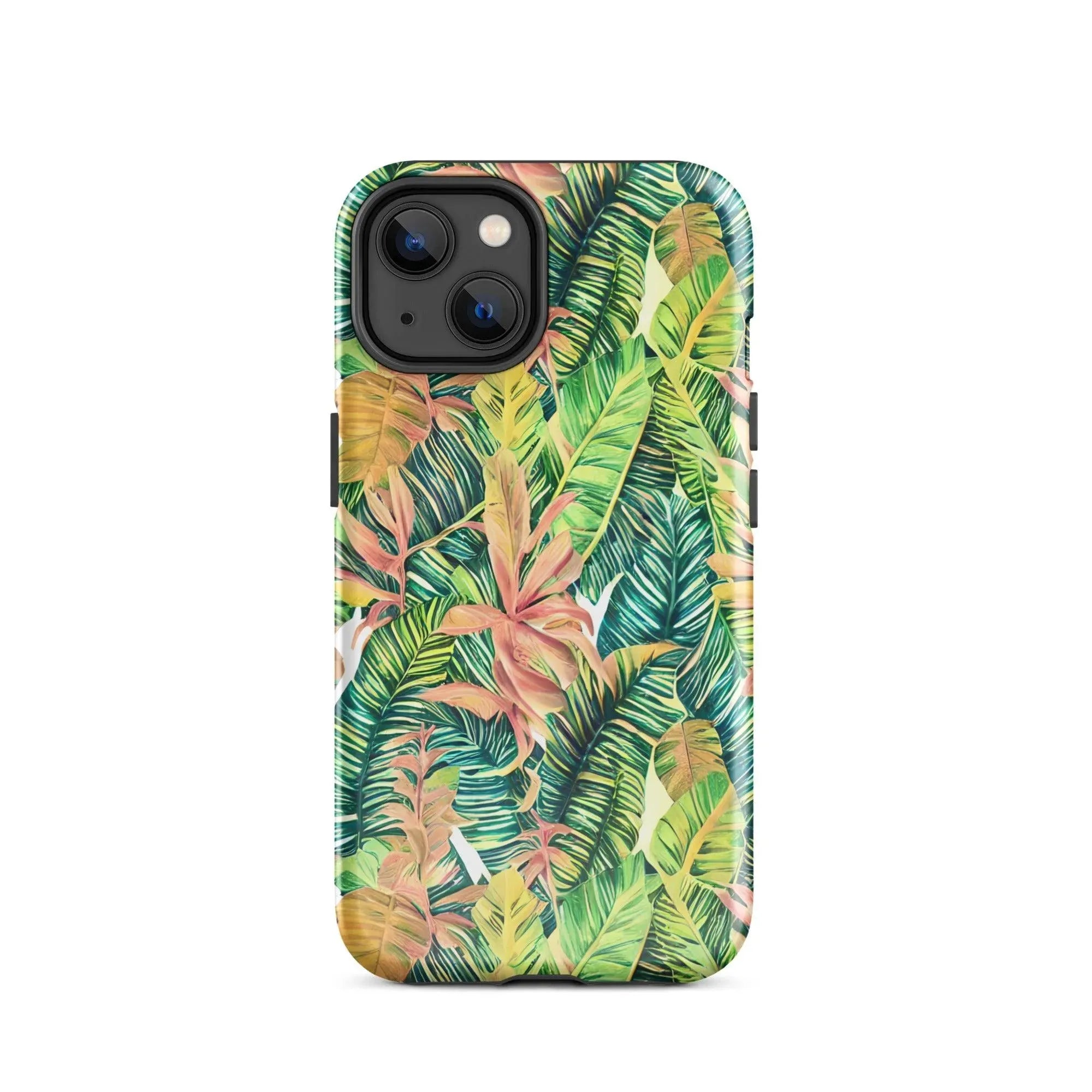 Hawaiian Tropical Leaves Tough MagSafe iPhone® Case - The Global Wanderer